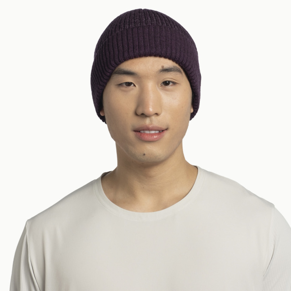 Шапка Buff Merino Active (; one size; Solid Shadow Purple)